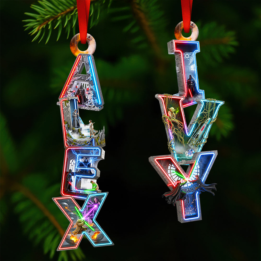Cosmic Alphabet Ornament Personalized Christmas Gifts 05HYDT271025-Homacus