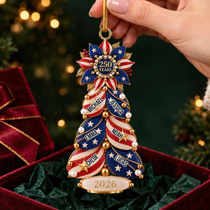 Proud Family Christmas Tree - Personalized Gifts For Patriot 03padt150926