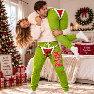 Funny Couple Christmas Sweatpants- Personalized Christmas Gifts For Couple 05TYQN090926