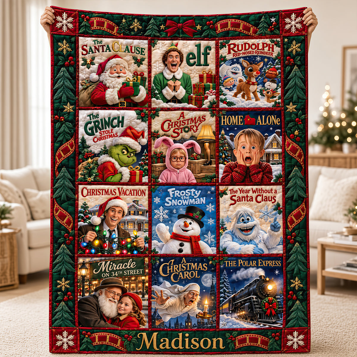 Nostalgia Cinematic Blanket, Personalized Gifts 02qhdt011026-Homacus