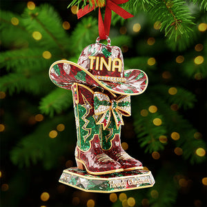 Personalized Gifts For Cowboy Christmas Ornament 04kita220925-Homacus