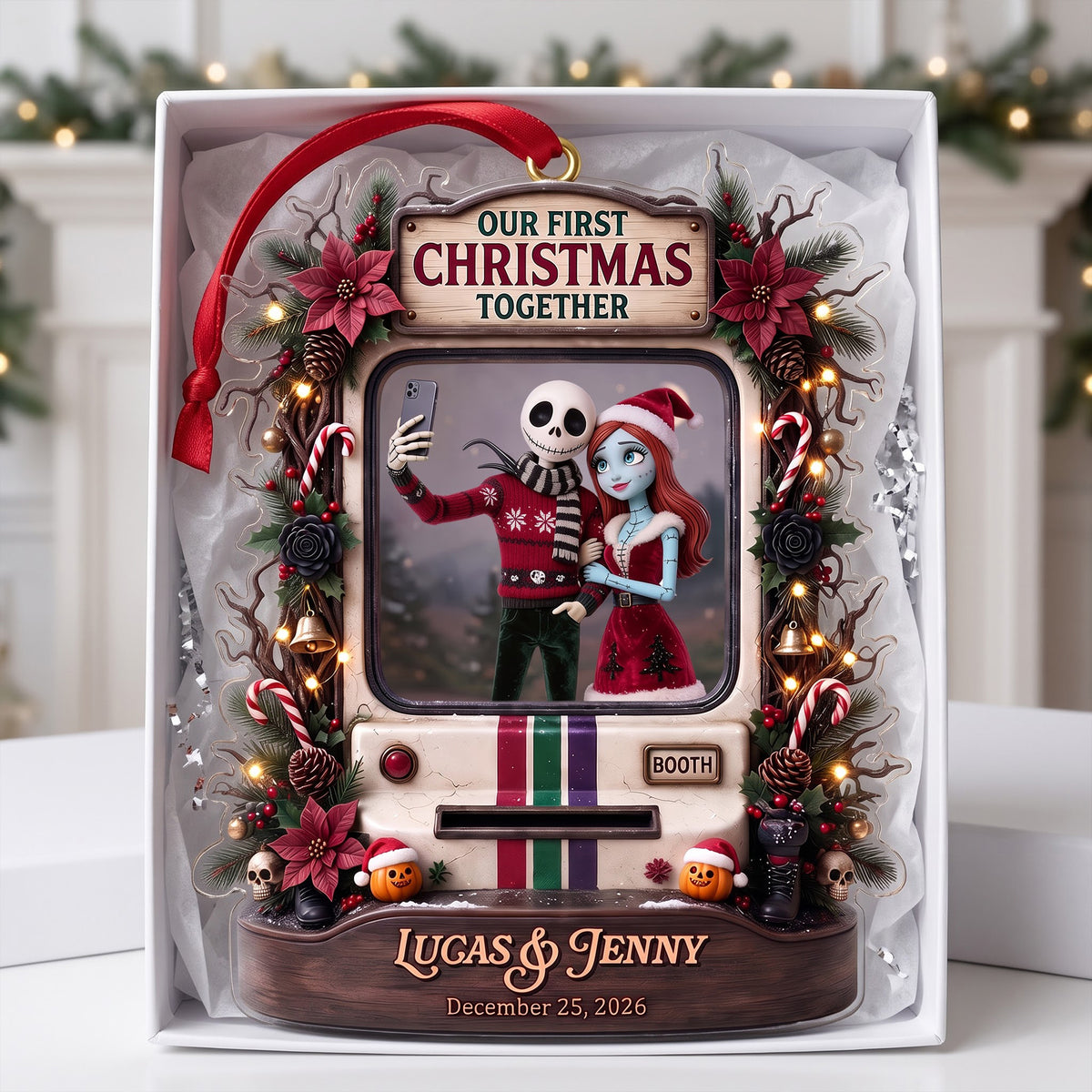 Our Christmas Together Acrylic Ornament – Personalized Gifts For Couple 06TOTN010826-Homacus