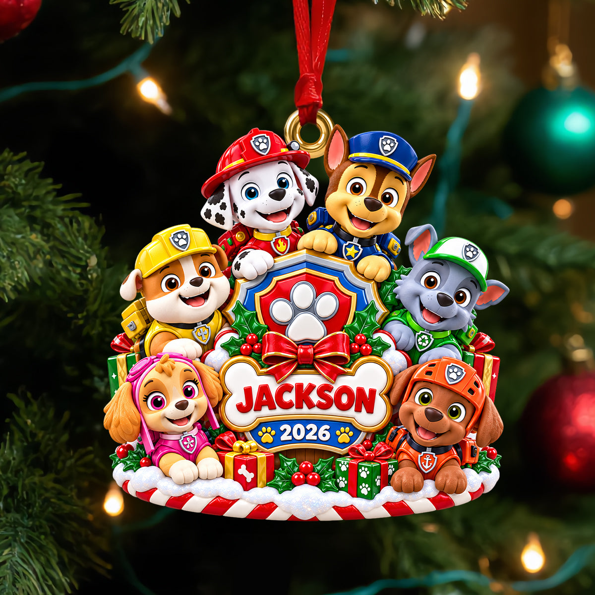 Holiday Rescue Squad Acrylic Ornament - Personalized Christmas Gifts 08tydh191026-Homacus