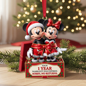 No Returns Christmas Ornament - Personalized Funny Gifts For Couple 05natn170926-Homacus