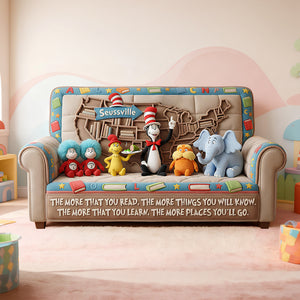 Reading Quilted Sofa Cover - Personalized Gifts For Book Lovers 03padt100226-Homacus