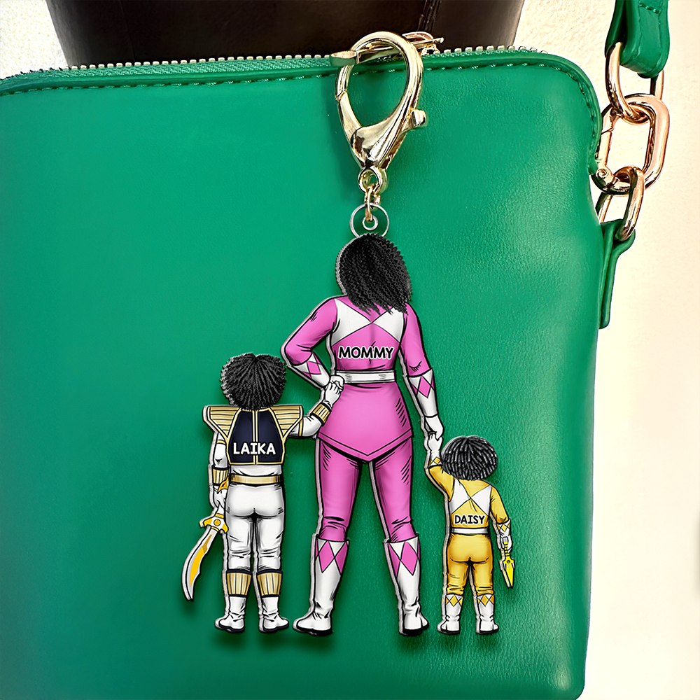 Personalized Gifts For Mom Keychain Power Mom And Kids 01QHHU200225HH-Homacus
