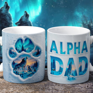 Alpha Wolf Dad Mug Personalized Gifts For Dad 01QHDT130525-Homacus