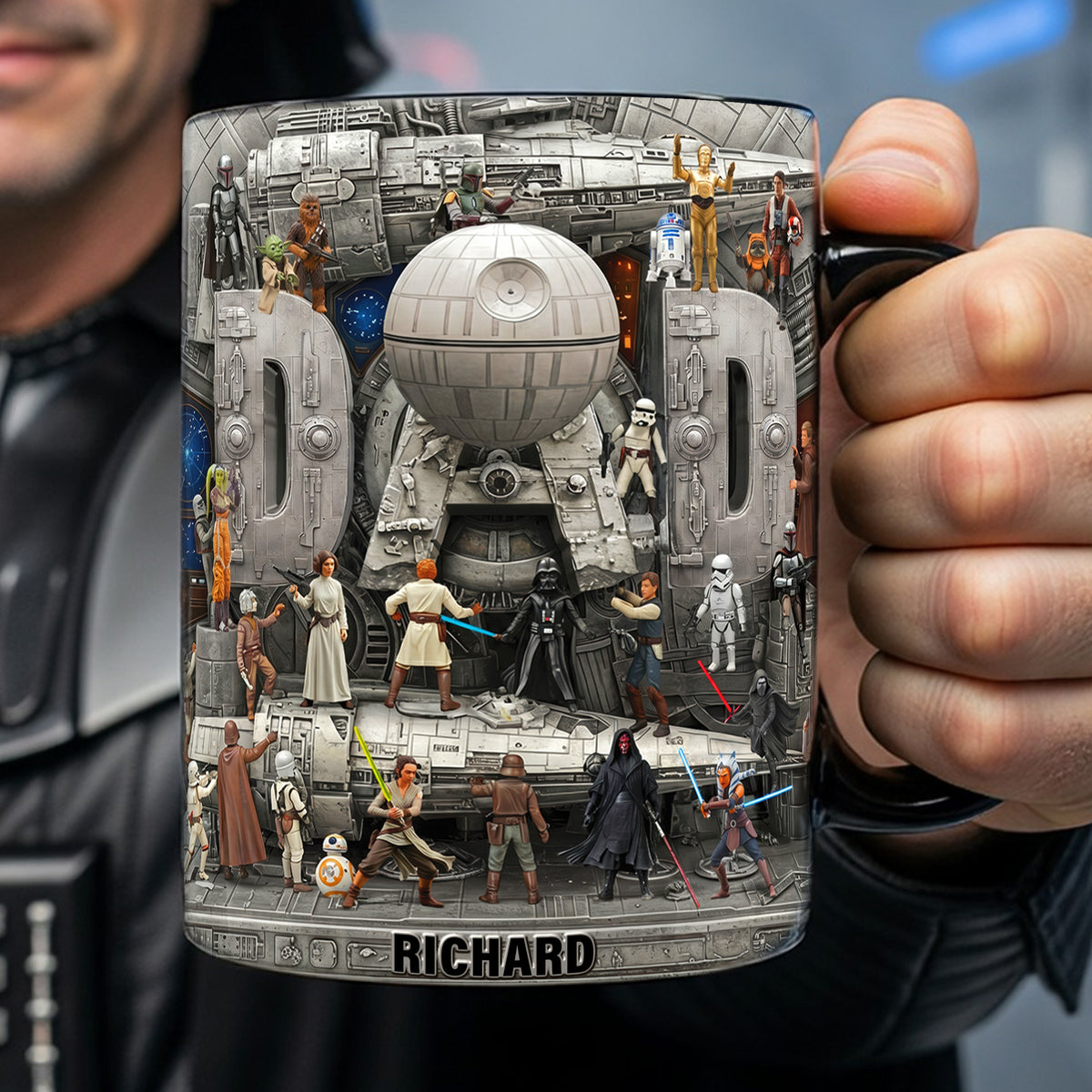 Dad Stand Out Of This World Magic Mug - Personalized Gifts For Dad 05QHQN070526-Homacus