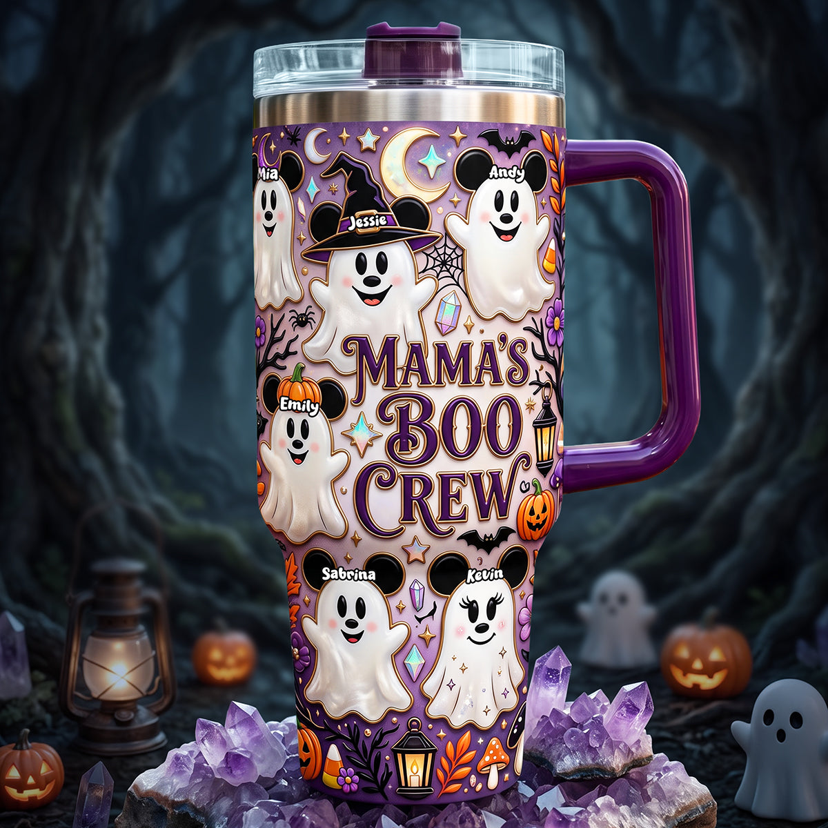 Mama's Boo Crew Ghost 40oz Tumbler - Personalized Gifts For Mothers 03pata070826
