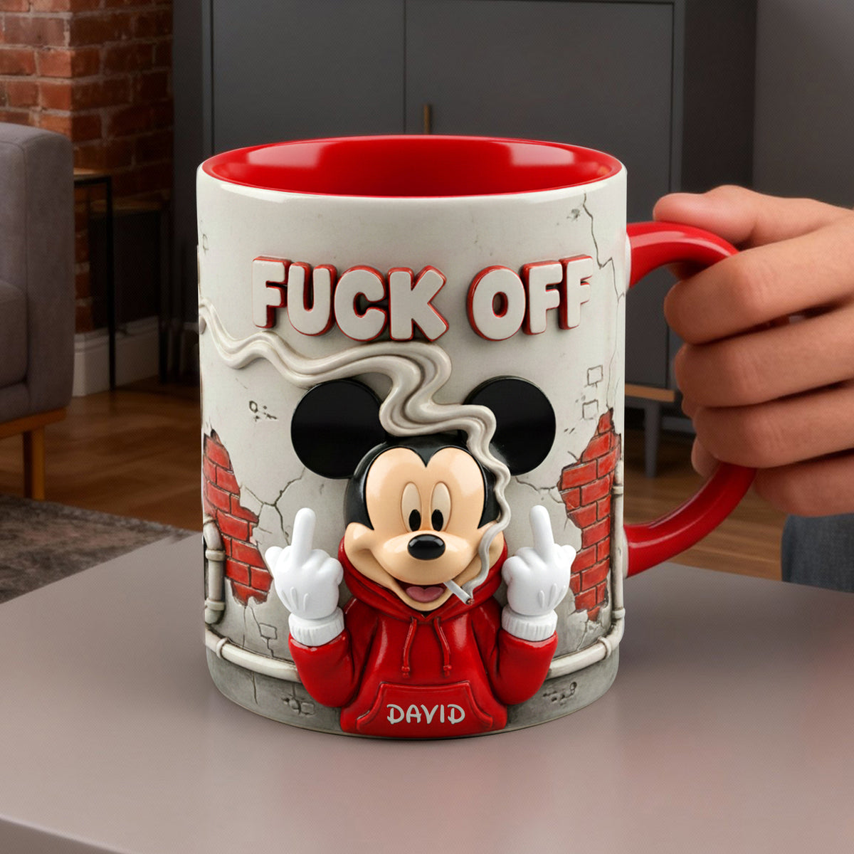 Funny Attitude Coffee Mug - Personalized Gift For Stoner Coworkers 06HYLU311225-Homacus