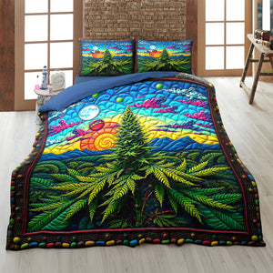 Weed Quilt Bedding Set 024hutn060225-Homacus