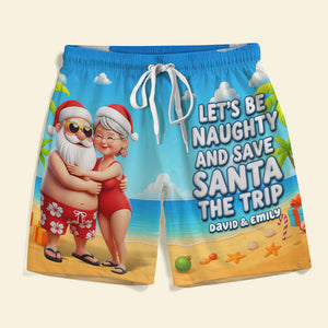Naughty Couple Beach Shorts - Personalized Gifts For Couple 01ohqn110725-Homacus
