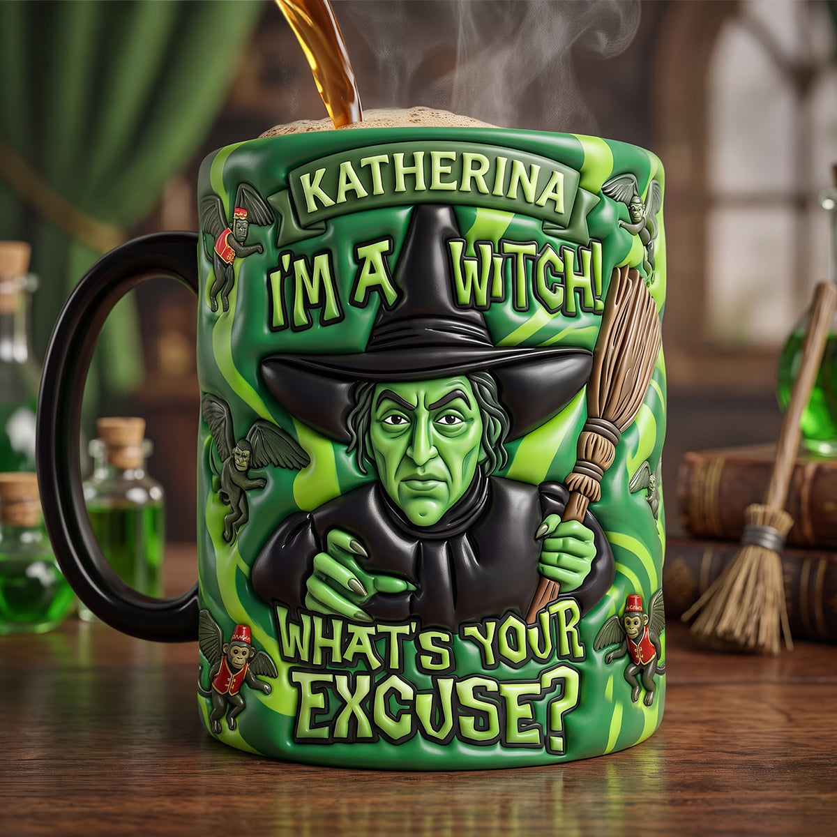 Magical Green Character Magic Mug - Personalized Gifts 02hudh100926-Homacus