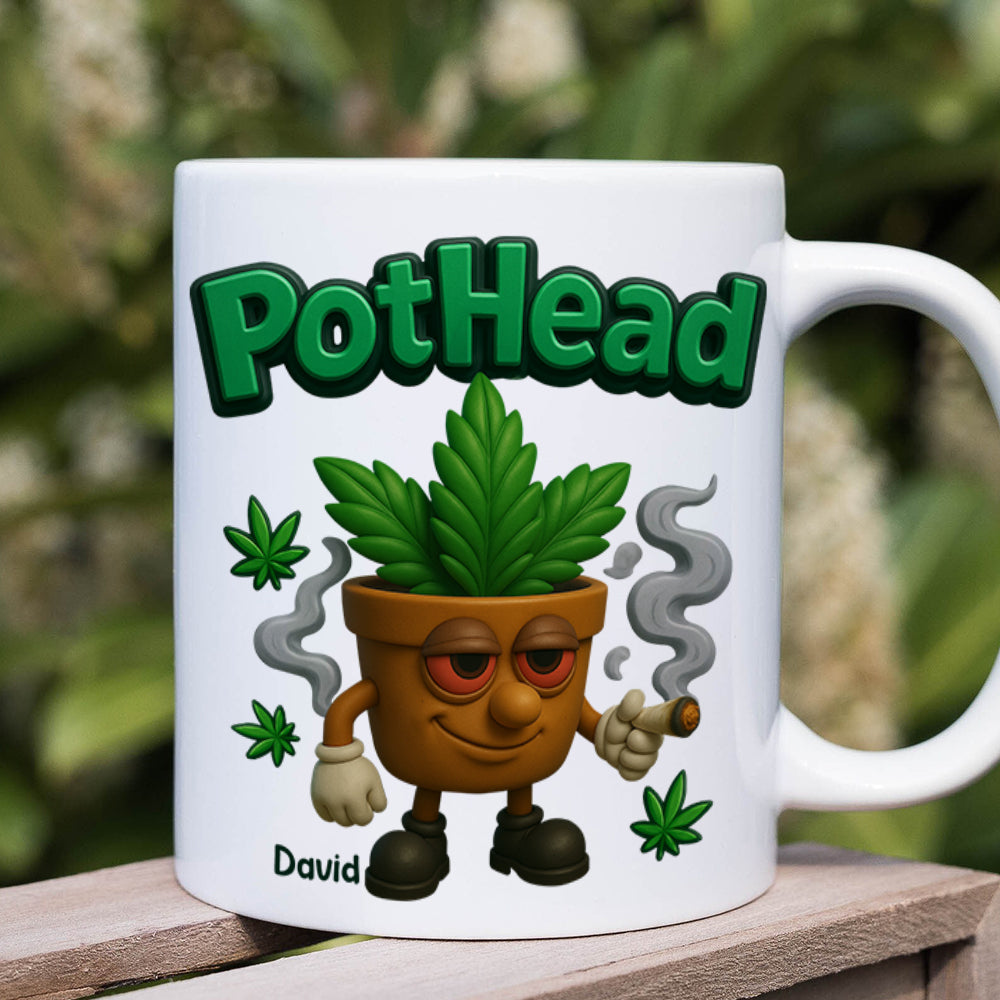 Pothead Mug Personalized Gifts for Smokers 01TOTN230525-Homacus