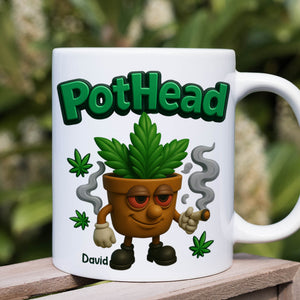 Pothead Mug Personalized Gifts for Smokers 01TOTN230525-Homacus