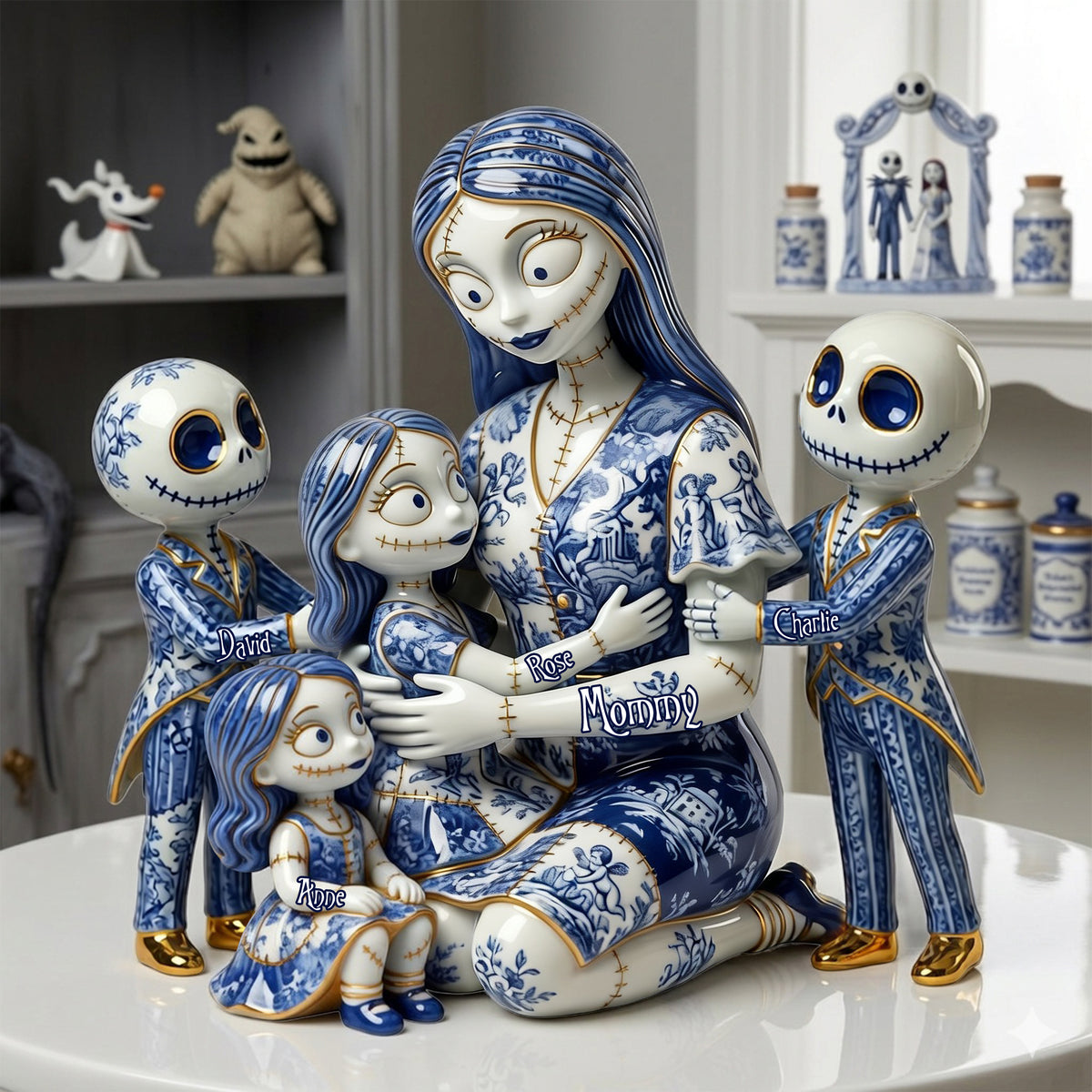 Gothic Mom Toile De Jouy Acrylic Plaque - Personalized Mother's Day Gifts 01OHLU010426-Homacus