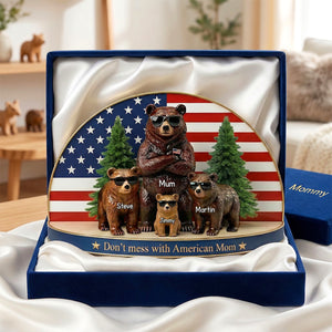 Bear Family Acrylic Plaque - Personalized Gifts For Mom 031TOMG030326-Homacus