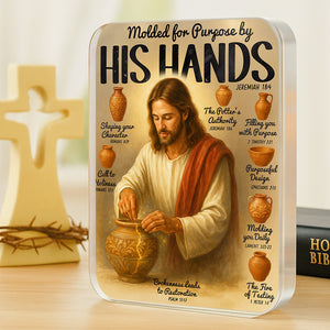 Crafted by Christ Acrylic Plaque Gifts For Christian 05HUDT060625-Homacus