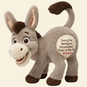 Funny Donkey Custom Shape Pillow - Personalized Gifts For Coworkers 07naqn171125-Homacus