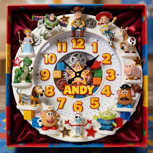 Adorable Characters Hanging Wall Clock - Personalized Gifts 02nalu140326-Homacus