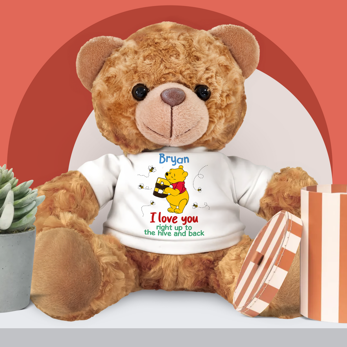 Personalized Gifts For Kids Bear With Shirt, Cute Cartoon Character 01tgpu010325-Homacus