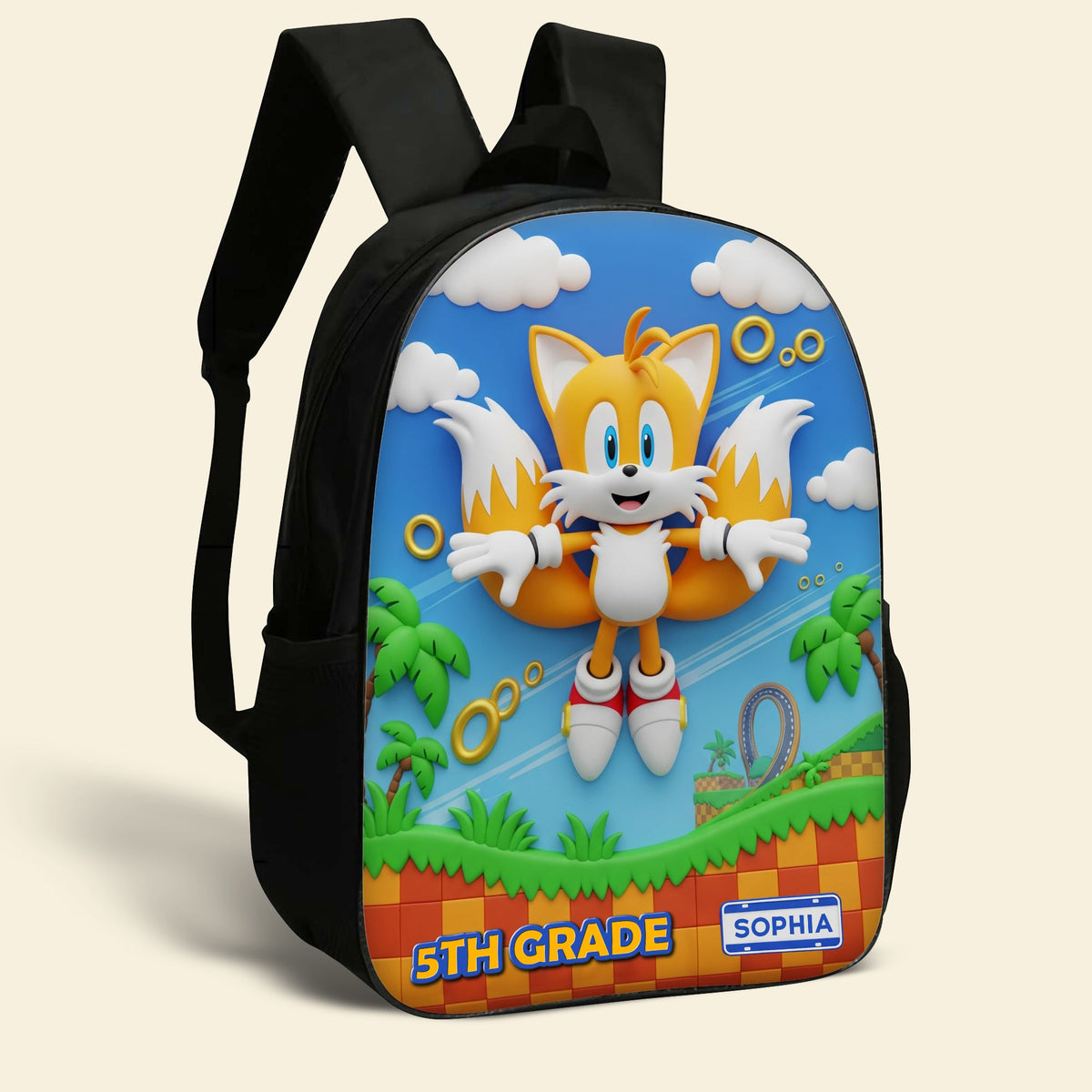 Power Up Characters School Bag Personalized Gifts For Kids 05natn310725-Homacus