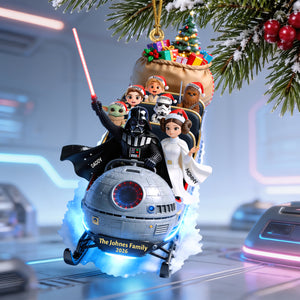 Scifi Snow Ride Christmas Ornament, Personalized Gifts For Family 04qhqn120926-Homacus