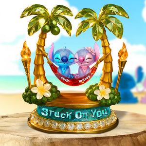 Stuck On You Acrylic Plaque Personalized Gifts For Couple 01OHDT060525-Homacus