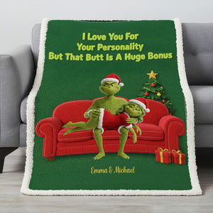 Couple Love Your Personality Blanket - Personalized Gifts For Couple 04ohmg171125-Homacus