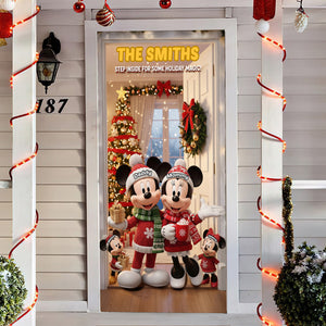 Welcome Family Door Cover - Personalized Gifts For Family 06PGMG031125-Homacus