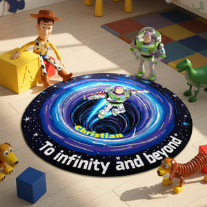 Space Cartoon Round Mat - Personalized Gifts For Fans Quilted Round Mat 05KIMG071025-Homacus