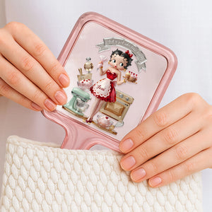 Baking Girl Handheld Mirror - Personalized Gifts For Baking Lovers 04palu171225-Homacus
