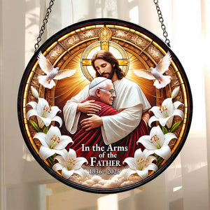 In The Arms Of The Father - Pope Francis Stained Glass Ornament 07hudt220425-Homacus