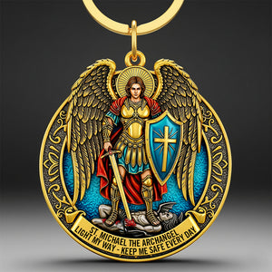 St. Michael the Archangel Keychain Gifts for Catholic 05HUDT290525-Homacus