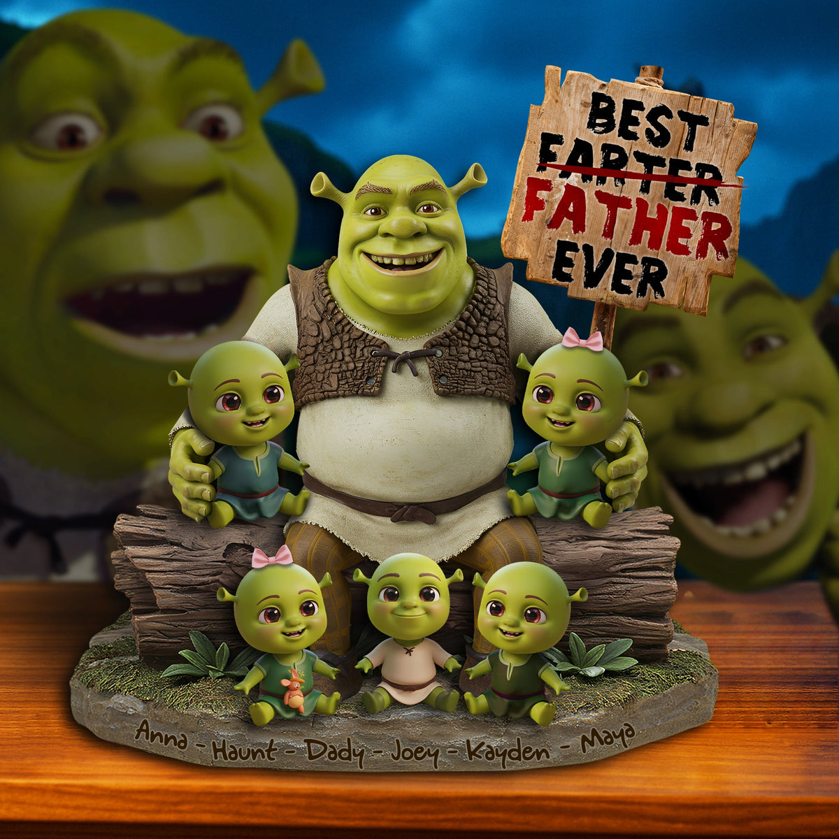 Best Farter Father Plaque - Personalized Christmas Gifts For Dad 04QHLU180425-Homacus
