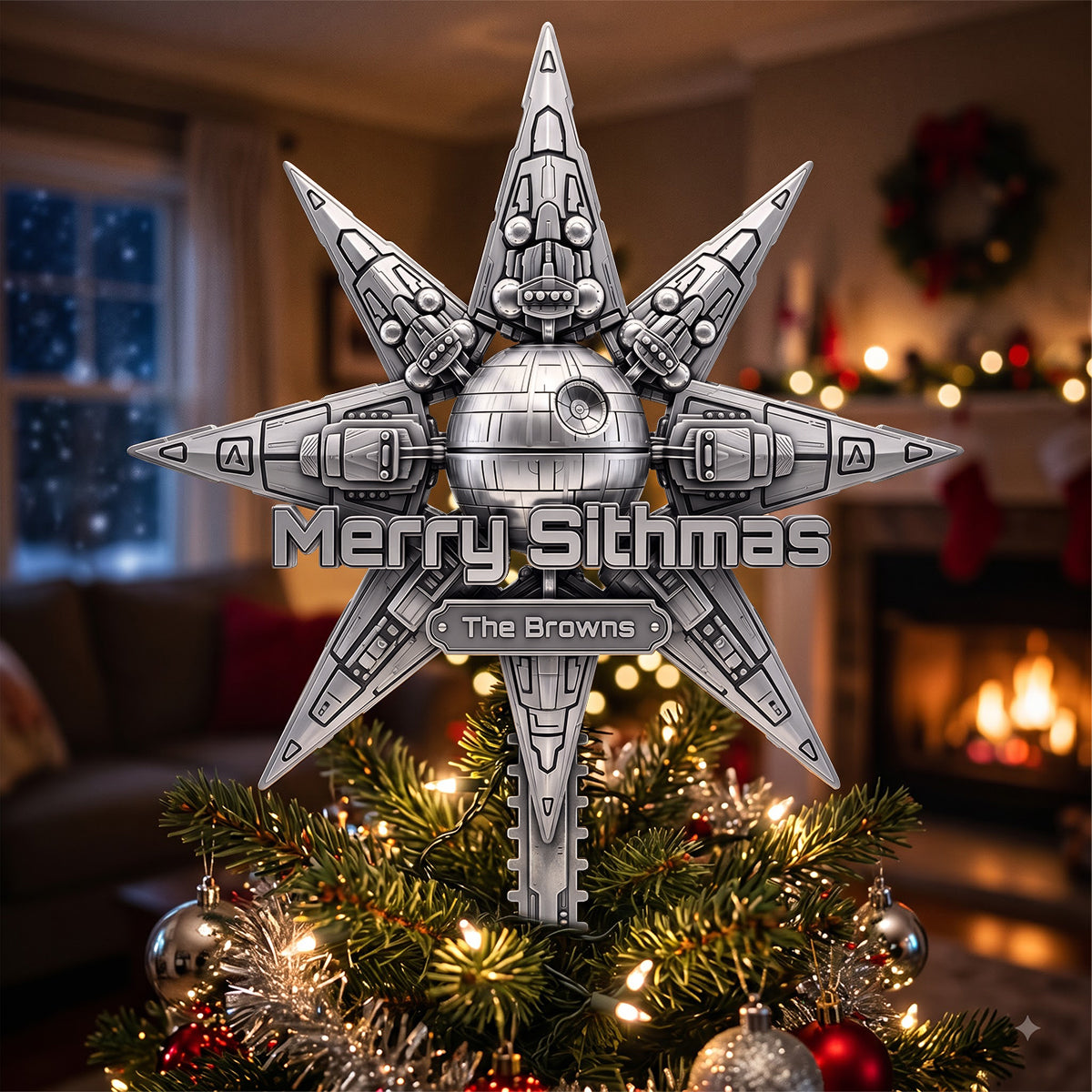 Space Adventure Tree Topper - Personalized Christmas Gifts 03hutn081026-Homacus