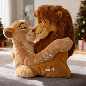 Roaring Majestic Couple Pillow - Personalized Gift For Couples 03QHQN081125-Homacus