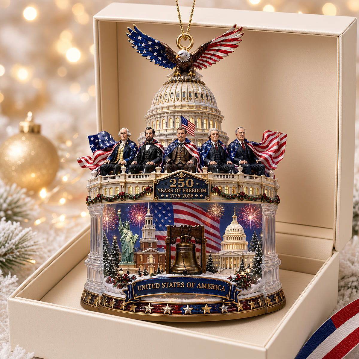 Free Dome Acrylic Ornament, Personalized Gifts For Patriots 05qhdt310826-Homacus