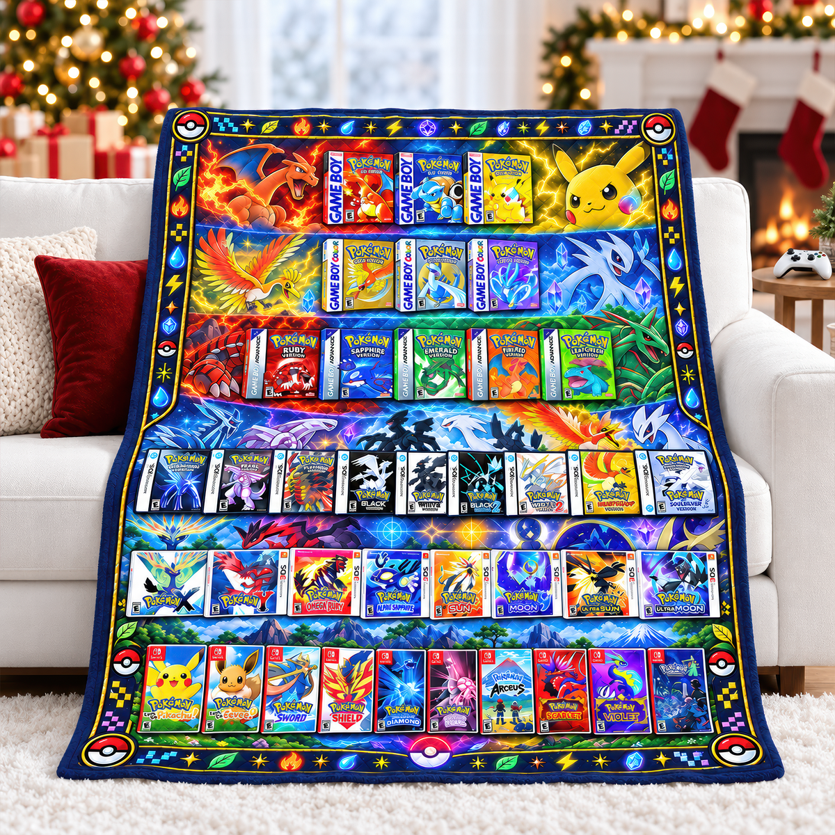 Creature Card Blanket - Personalized Gifts 09naqn071026-Homacus