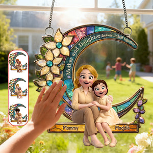 Unbreakable Bond Between Mother & Daughter Suncatcher - Personalized Gifts For Mom 05TOMG270226-Homacus