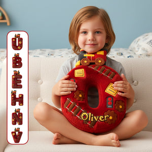 Train Initial Letter Custom Shaped Pillow - Personalized Gifts For Kids 04kimg151225-Homacus