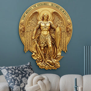 St. Michael The Archangel Metal Sign – Personalized Gifts for Catholic 01huqn300525-Homacus