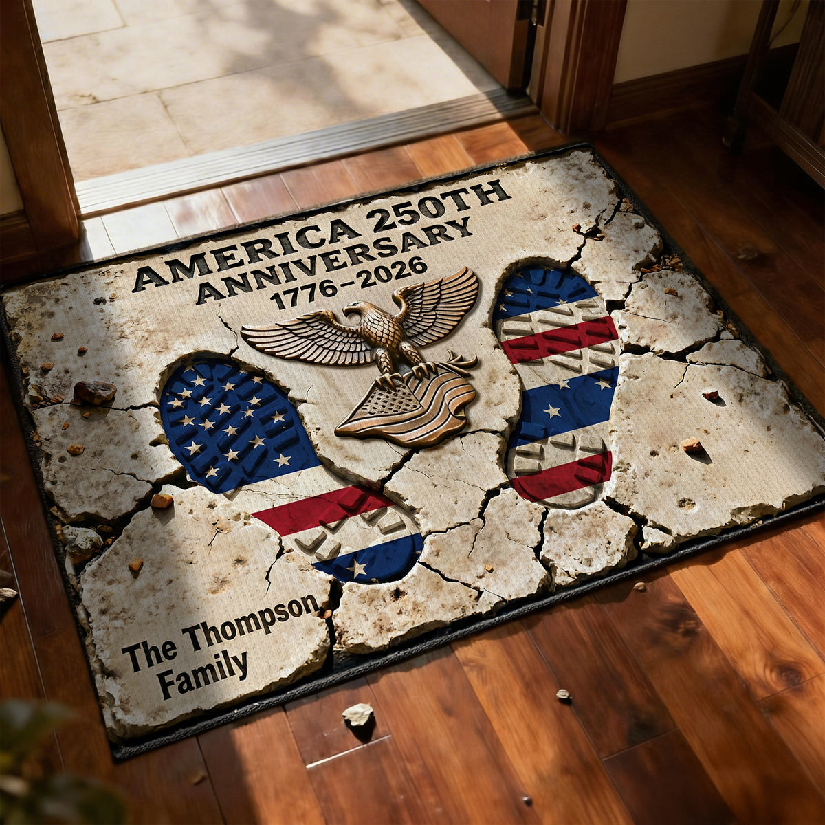 America 250th Anniversary Doormat - Personalized Gifts 05tgqn120226-Homacus