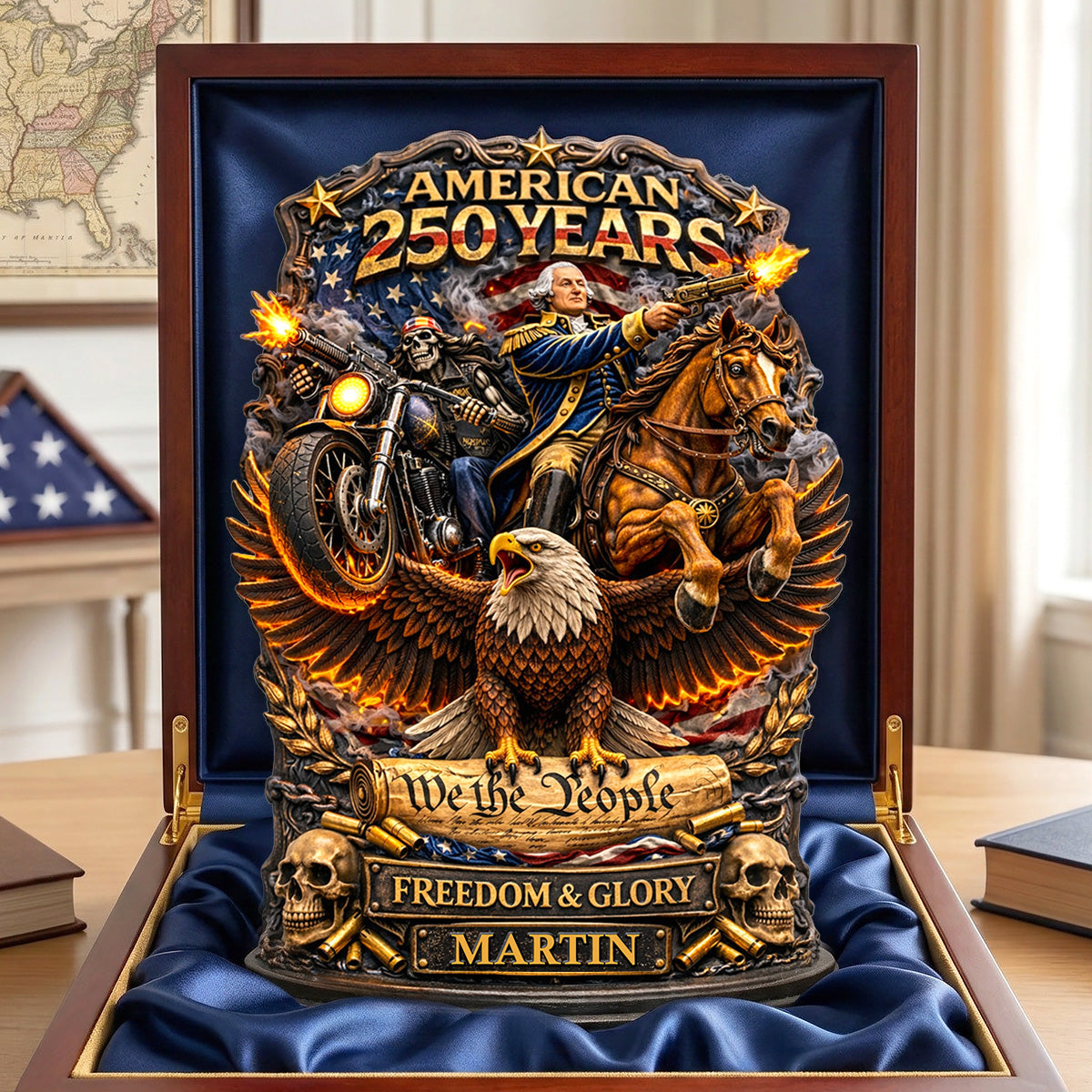 250 Years Anniversary Acrylic Plaque - Personalized Gifts For Veteran Plaque 01TYMG050326-Homacus