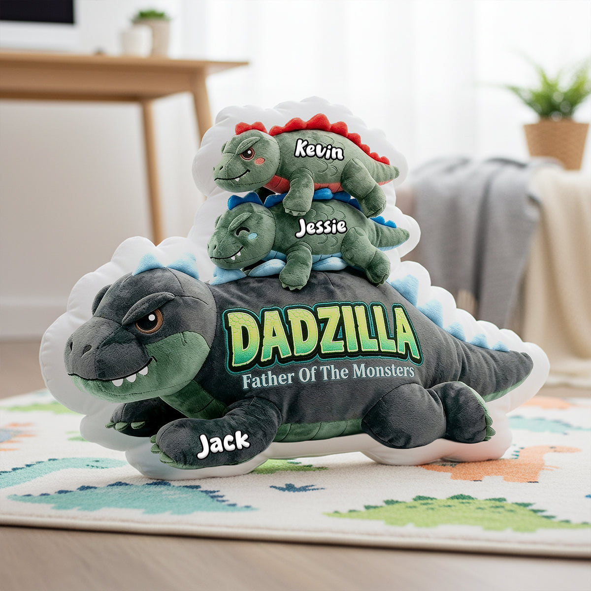 Giant Creatures Father Custom Shape Pillow - Personalized Gifts For Dads 02nata120526-Homacus