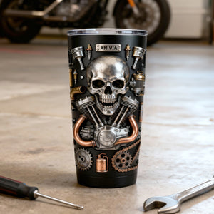 Skull Tumbler - Personalized Gifts For Bikers 03TOTN291225-Homacus
