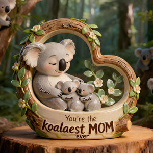 Koala Mom Cute Acrylic Plaque - Personalized Gifts For Mom 03QHLU070226-Homacus