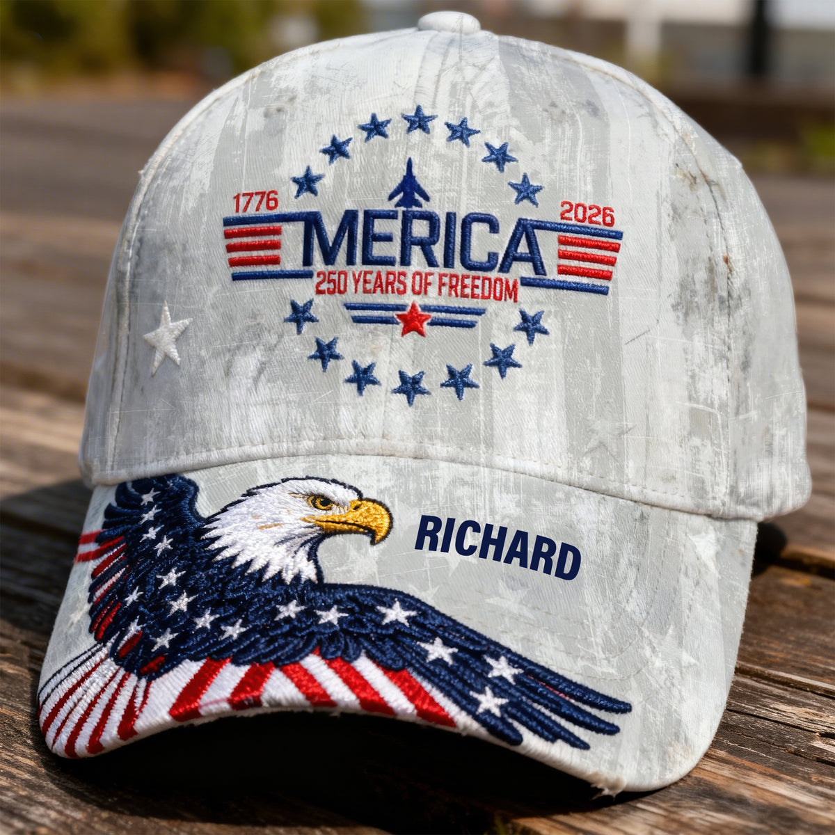 Proud American Eagle Classic Cap, Personalized Gifts For Patriots 01qhqn230226-Homacus