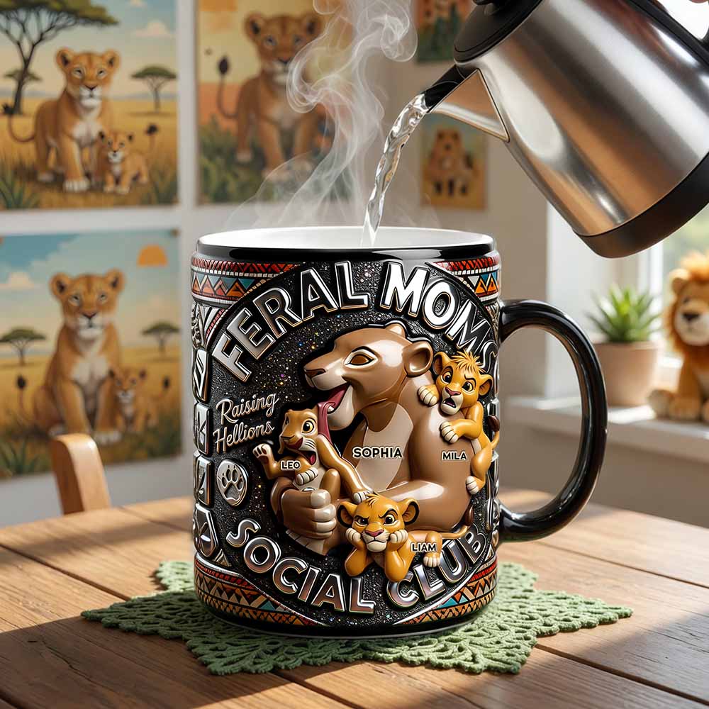 Feral Moms Social Club Magic Mug - Personalized Gifts For Moms 02qhdt210426-Homacus