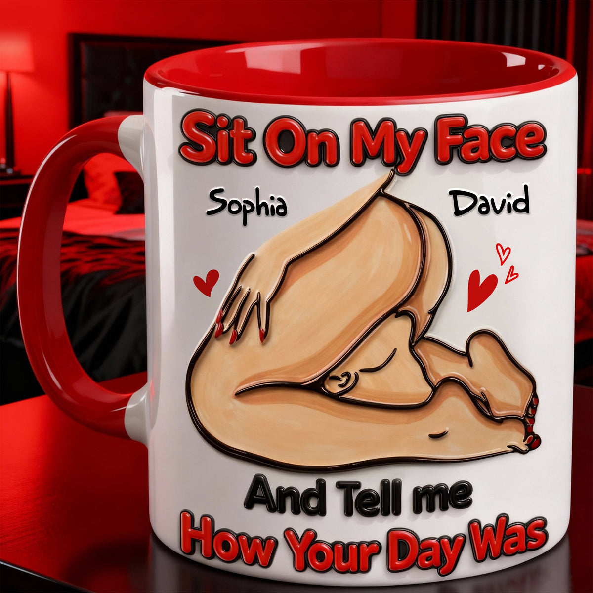 How Your Day Was Couple Coffee Accent Mug - Personalized Gift For Couple 04HULU270126-Homacus